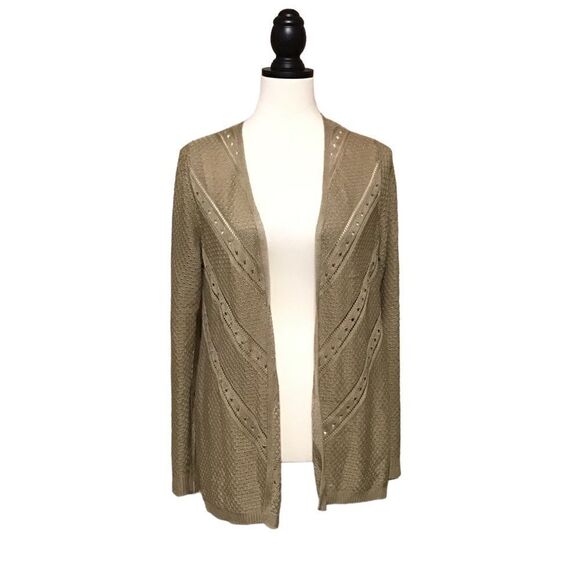 Kim Rogers Open Front Cardigan Sweater M - Picture 1 of 6